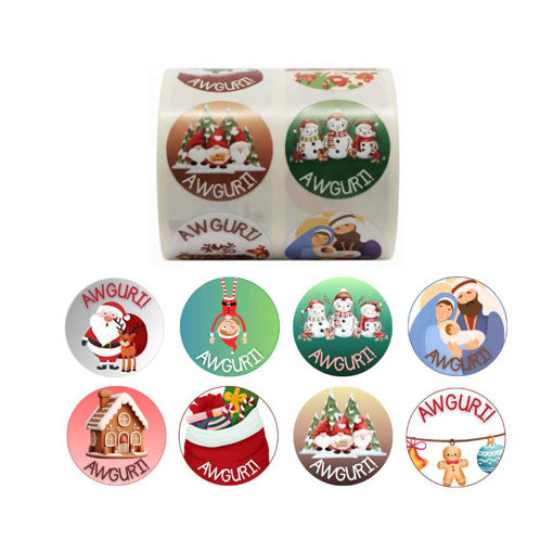 Picture of SPIKKA CHRISTMAS REWARD STICKER ROLL